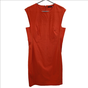 NWT Josie Natori Orange Sleeveless Tailored Mini Dress